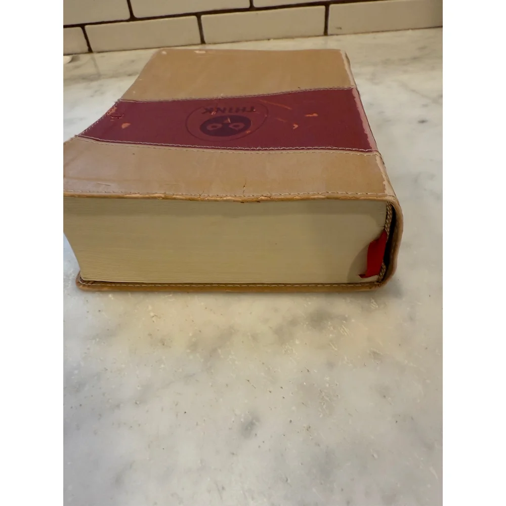 The Message Remix Bible Eugene‎ Peterson Think Edition Burgundy Tan
